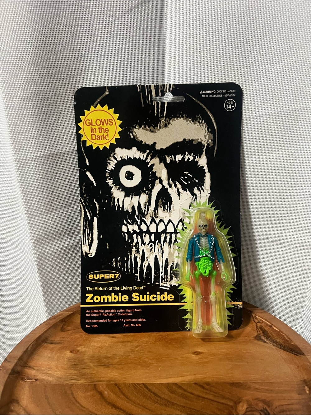 Super7 Return of the Living Dead Zombie Suicide Glow in the Dark 3.75" NEW
